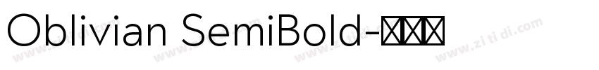 Oblivian SemiBold字体转换